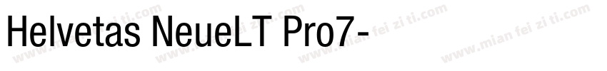 Helvetas NeueLT Pro7字体转换
